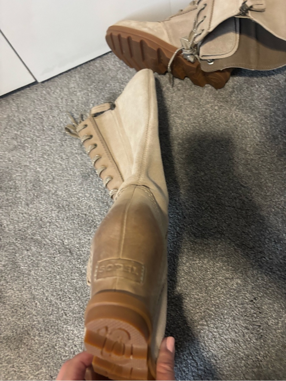 Sorel Women's Taupe Lace-Up Mid-Calf Boots - Picture 5 of 6